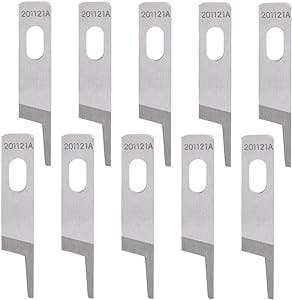 10Pcs Industrial Sewing Machine Parts Steel Replacement Kits - Includes Upper Knife Replacement Blades and Cutting Tools - Essential Craft Supplies and Sewing Accessories