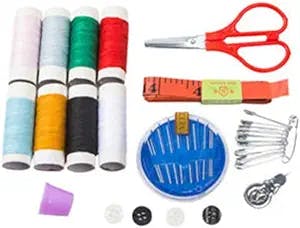 Knitting Needles Size 7 Sewing Kit Travel Thread Needle Scissor Home Box Set Measure Thimble Case Knitting Needles Set for Beginners