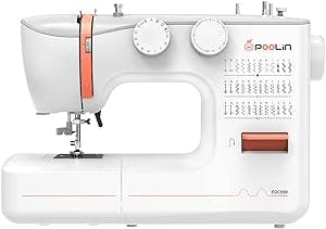 Poolin Sewing Machine for Beginners-friendly to Learn and Use Stabable & Longer Uselife, Various Stitch Options, Unlimited Creative Space