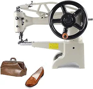 Manual Industrial Leather Sewing Machine Heavy Duty Shoe Sewing Machine Hand Crank Sewing Machine Shoes Making Repair Leather Stiching Equip Diy Patch Leather Sewing Machine (NO TABLE STAND& NO MOTOR)