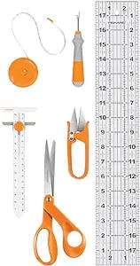 Fiskars Sewing Essentials Set (6pc), Orange 6 Count
