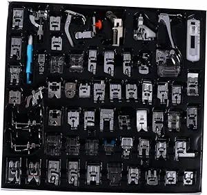 Ciieeo 1 Set/62 Pcs Walking Foot Kit for Sewing Machine: A Dreamy Set for S