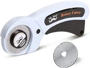 Mr. Pen- Fabric Cutter, Rotary Cutter, 45mm, 1 Extra Blade, Rotary Cutter for Fabric, Leather Cutting Tool, Fabric Rotary Cutter, Rotary Fabric Cutter, Sewing Rotary Cutter, Mothers Day Gifts