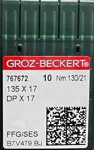 Needle It Up with Groz-Beckert Needle 135x17 / DPx17 / 135x85 / 135x535 / SY 3355 - FFG/SES - Size - 130/21 (100PK)