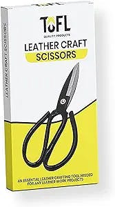 Cut Through Thick Leather Like Butter with TOFL Leather Craft Scissors 