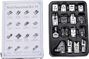LANTRO JS Sewing Machine Presser Foot Kit, Multifunctional and Durable Sewing Accessories for Endless Possibilities