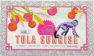 Tula Pink Tula Sunrise Aurifil Thread Kit 20 Small Spools 50 Weight TP50SC20