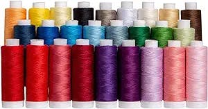 Connecting Threads 100% Cotton Essential Thread Set - 26 Spools 220 Yards Each with Carrier