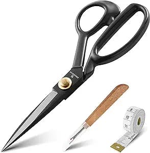 Fabric Scissors, Heavy Duty 8 inch Sewing Scissors for Leather Tailor,Tailoring Shears for Home Office Craft