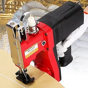 Hanchen Mini Bag Closing Machine Portable Bag Closer 2.9KG Electric Bag Sewing Machine 2s/bag Automatic Woven Bag Sewer Packing Machine for Burlap PP Woven Kraft Paper Bag with CE Certificate (110v)