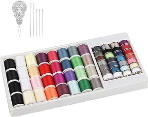 NEX Sewing Thread Kit, Mini Spools and Bobbins for Sewing Machine, Hand Sewing
