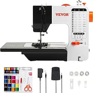 Sew it like it's hot with the VEVOR Mini Sewing Machine!