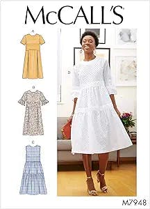 Dress to Impress: McCall's Patterns Women's Knee Length Pleated Dress