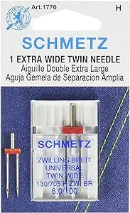 Schmetz Universal Needle Twin Extra Wide Size 100/6.0