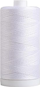 Connecting Threads 100% Cotton Thread - 1200 Yard Spool (White)