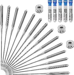 100PCS Sewing Machine Needles, Universal Sewing Machine Needle for Singer, Brother, Janome, Varmax, Needles for Sewing Machine with Sizes HAX1 65/9, 75/11, 90/14, 100/16, 110/18