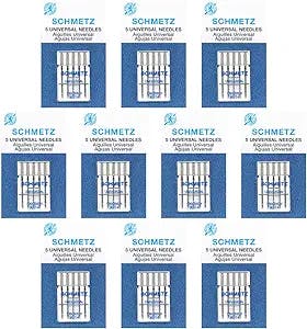 50 Schmetz Universal Sewing Machine Needles - Size 90/14 - Box of 10 Cards