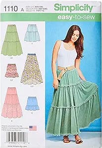 Sew your way to tiered skirt heaven with Simplicity 1110 Learn to Sew Tiere